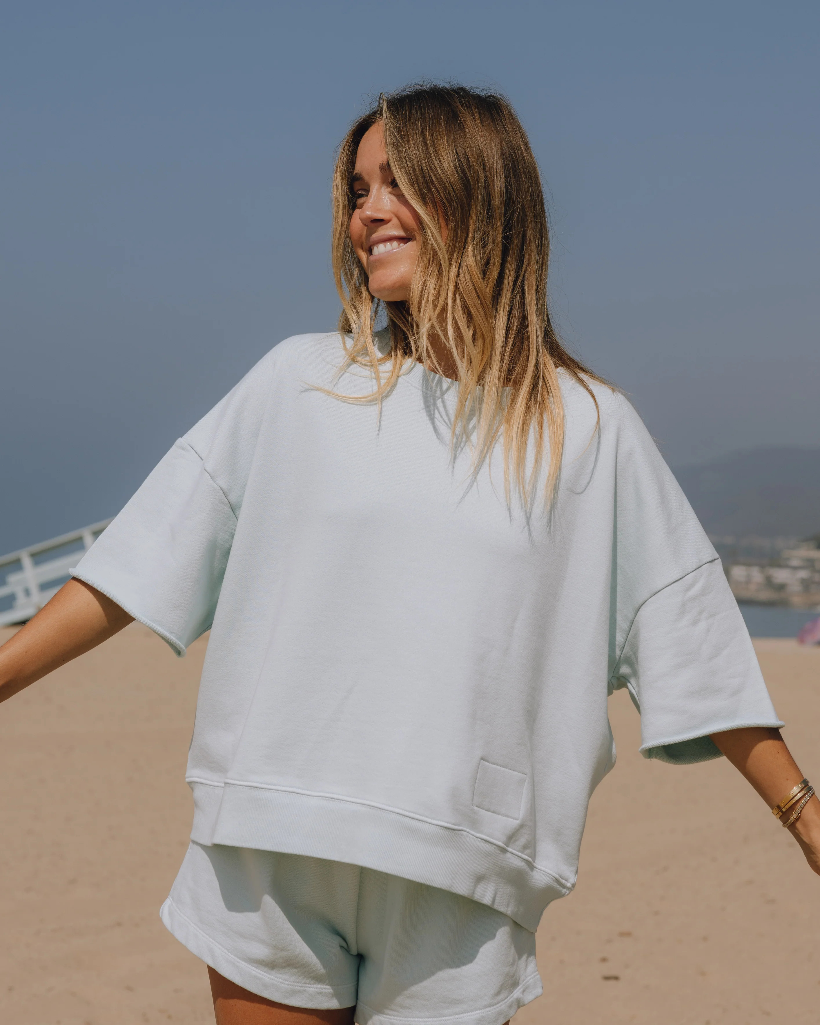 Cropped Sleeve Crew - Lake Day | Daily Drills