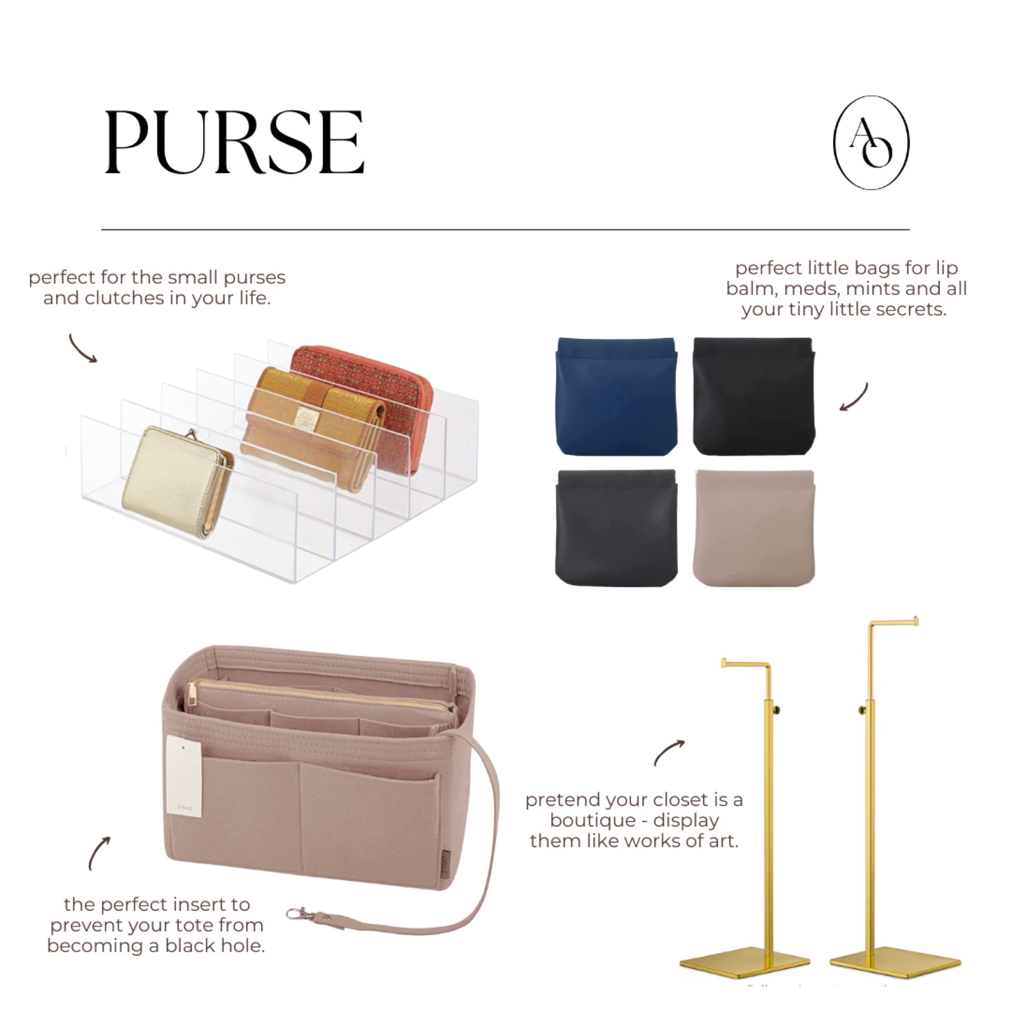 👜 Purse! Day 8 of the #aullorganizedchallenge

1. Grab your purse and dump the whole thing out. 💥

2. Separate everything into categories. 🗂

3. If you have small items to contain (makeup, masks, toiletries, mints, kid snacks, etc.) think about containing them into smaller pouches. Use what you have! Plastic baggies work in a pinch. 👛

4. Put back only what is USED and necessary. Wallet. Keys. Sunglasses. Lip Balm. 🕶

5. These pouches make switching purses a breeze. Just grab the ones you need! ✨

6. Throw away the trash, put back items you no longer need and pat yourself on the back. You did it! 🙌🏼

🤓Extra Credit! Do the same with your work bag. 👩🏼‍🏫

Post your picture of today's challenge to your stories and tag @aullorganized and use #aullorganizedchallenge to connect with the community!.

#LTKhome #LTKbeauty #LTKstyletip