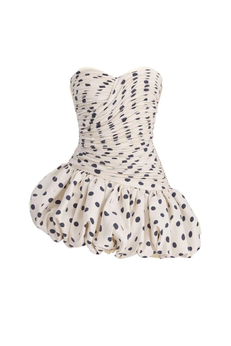 BALLOON POLKA DOT MINI DRESS | Stolen Stores | CULT MIA | CULT MIA UK LTD
