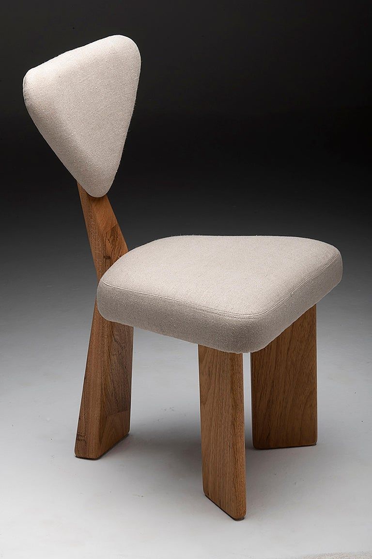 Giraffe dining Chair in Solid Brazilian Wood by Juliana Vasconcellos | 1stDibs