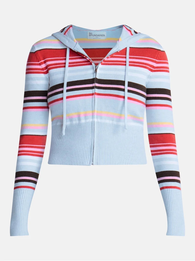 No Boundaries Zip Up Sweater, Women's XXS-XXL | Walmart (US)