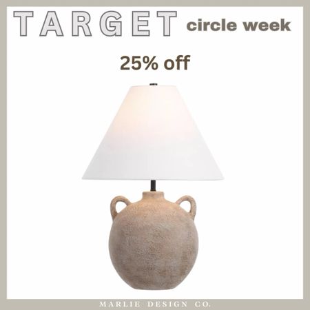 Target Circle Week | Target sale | lamp | jug lamp | lamp with handles | affordable lamp | neutral lamp 

#LTKxTarget #LTKhome #LTKsalealert