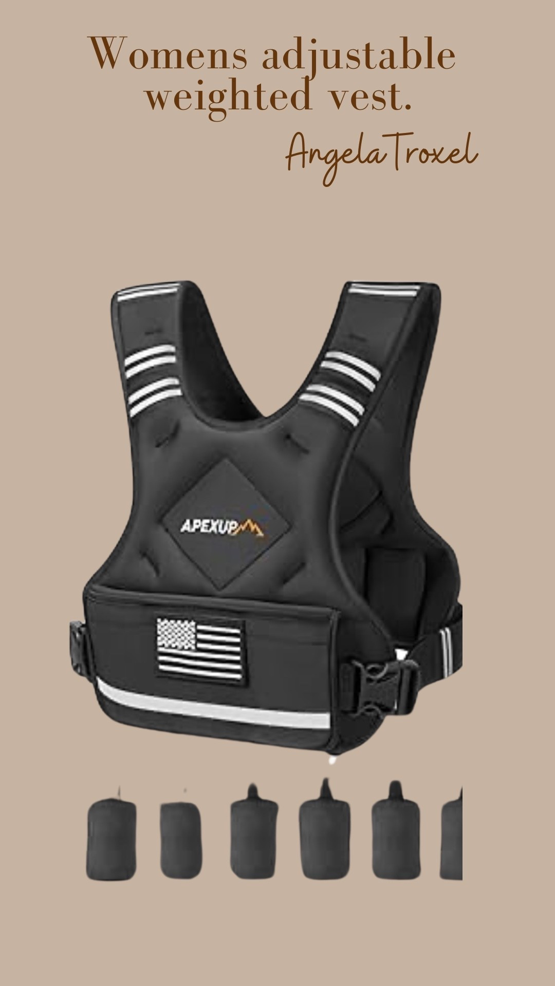 Women’s adjustable weighted vest! Working out. 

#LTKActive #LTKSaleAlert #LTKFindsUnder100