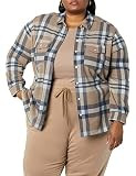 Amazon Aware Women's Utility Shirt, Plaid, Medium | Amazon (US)