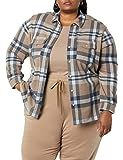 Amazon Aware Women's Utility Shirt, Plaid, Medium | Amazon (US)