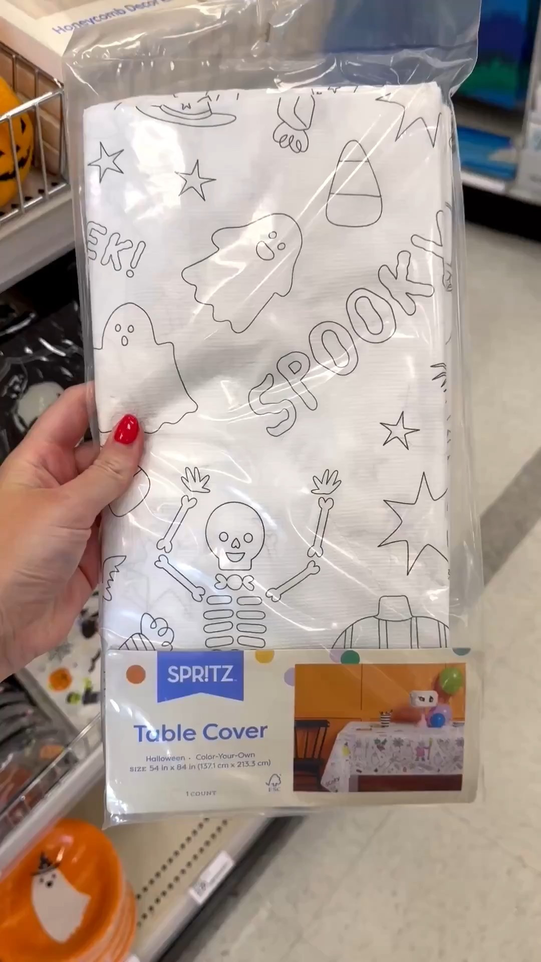 $3 color-your-own table cloth! The perfect Halloween activity!

#LTKHome #LTKHalloween #LTKFamily