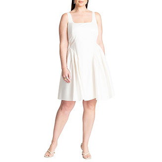 ELOQUII Plus Size Bow Back Mini Dress - Macy's | Macy's