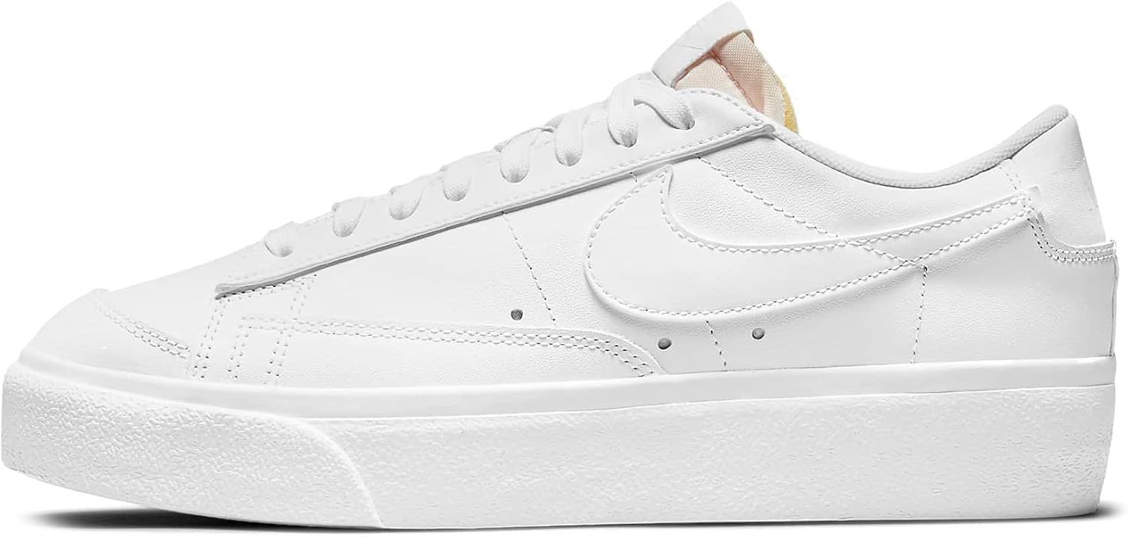 Nike Blazer Low Platform DJ0292-100 Womens Casual Shoes (White/White-Black) | Amazon (US)