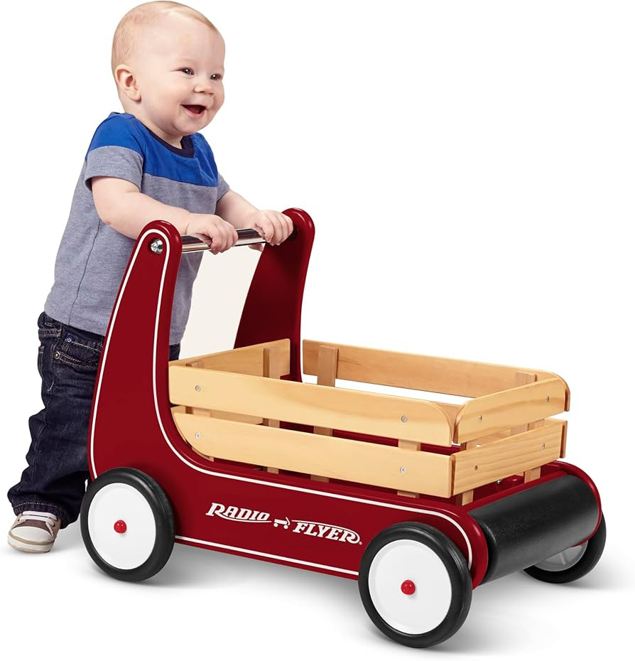 Radio Flyer Classic Walker Wagon – Wooden Baby Walker for Toddlers, Helps Build Confidence Whil... | Amazon (US)