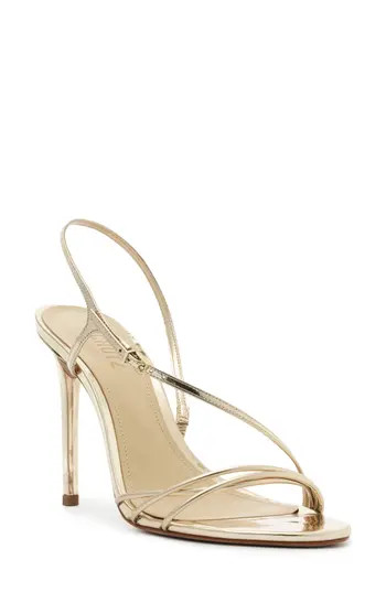 Schutz Inez Slingback Sandal in Platina at Nordstrom Rack, Size 6 | Nordstrom Rack