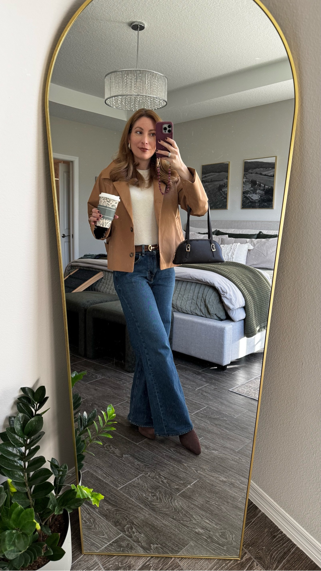 Casual fall outfit cropped trench and jeans. 

#LTKStyleTip #LTKSeasonal #LTKFindsUnder100