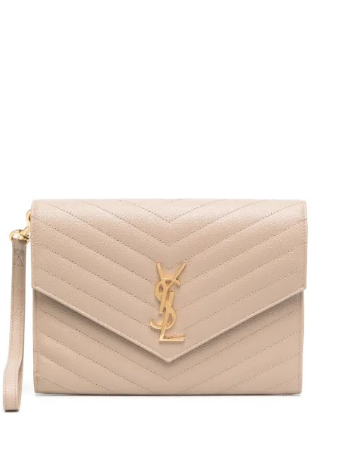 Monogram quilted clutch bag | Farfetch (US)