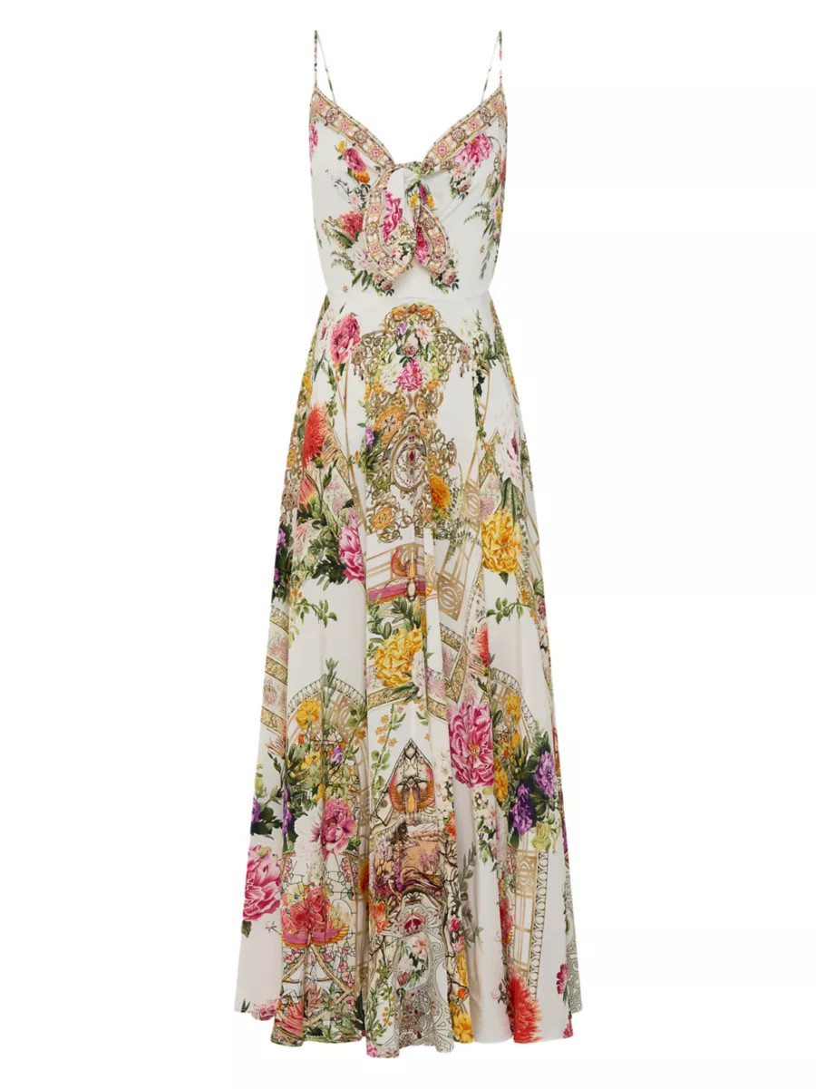 Egyptian Rose Silk Maxi Dress | Saks Fifth Avenue