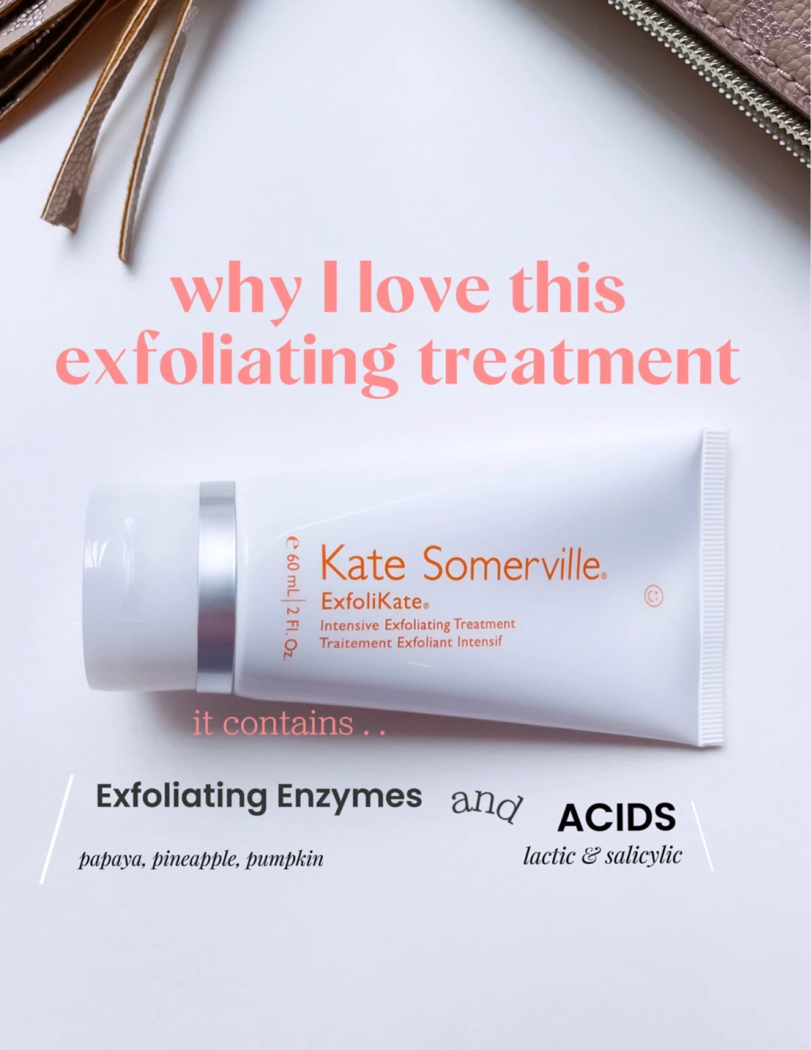 Kate Somerville , Exfoliating Treatment , lactic acid , salicylic acid , face exfoliating products , intensive exfoliating treatment , beauty must have , skincare must have , smooth skin 

#LTKbeauty #LTKitbag #LTKsalealert