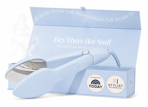 Nori Press Travel Steam Iron - Handheld Iron With Optional Steam Feature - No Ironing Board Required - Easy to Use w/ 6 Fabric Settings - Removes Wrinkles - User Manual Included -Blue | Amazon (US)