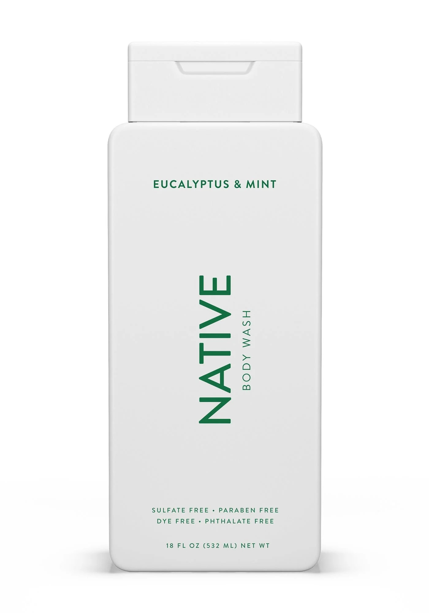 Native Natural Body Wash, Eucalyptus & Mint, Sulfate Free, Paraben Free, 18 oz | Walmart (US)