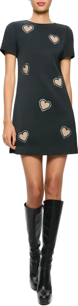 Clyde Embellished Heart Minidress | Nordstrom