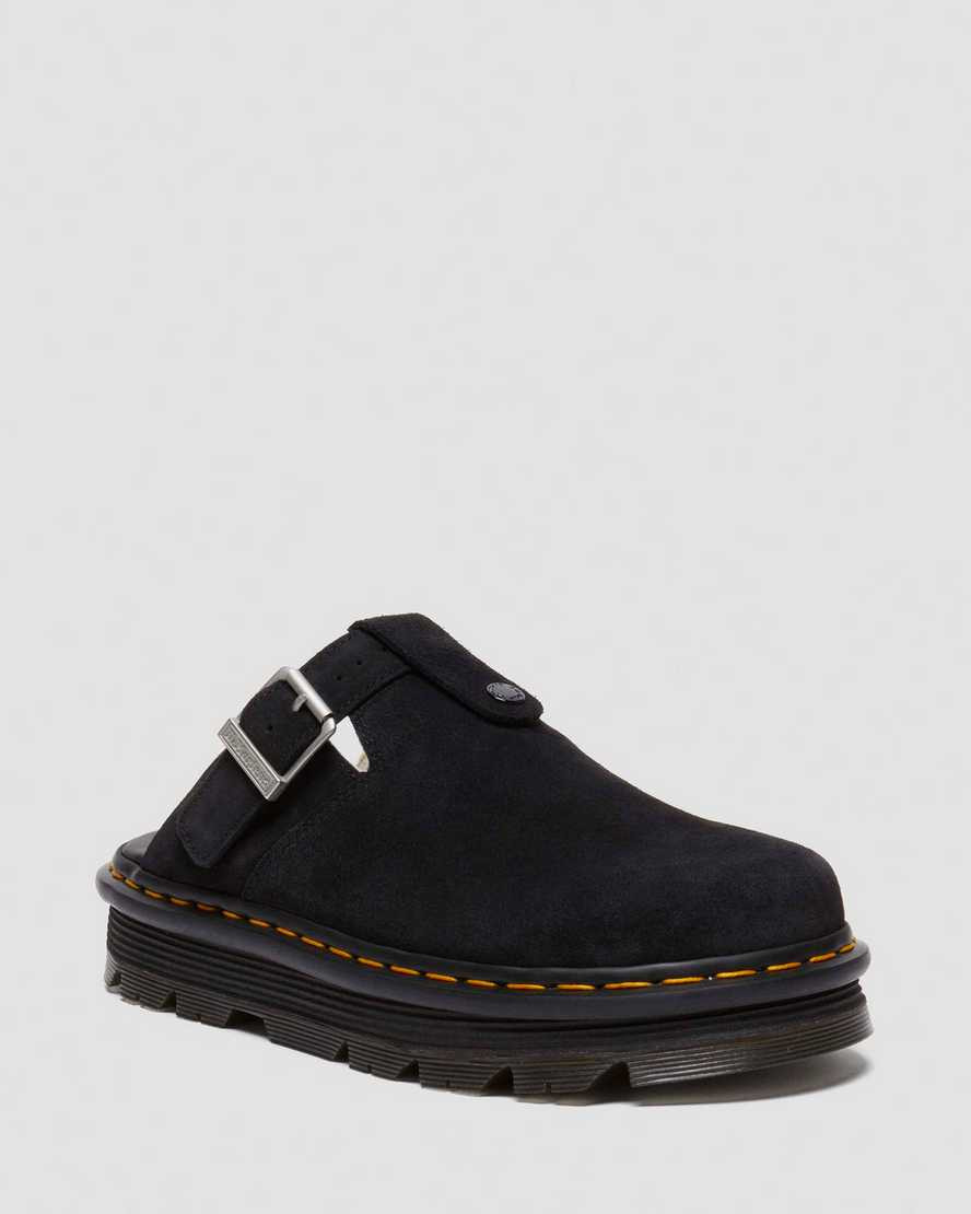 Zebzag Suede Slingback Platform Mule | Dr. Martens