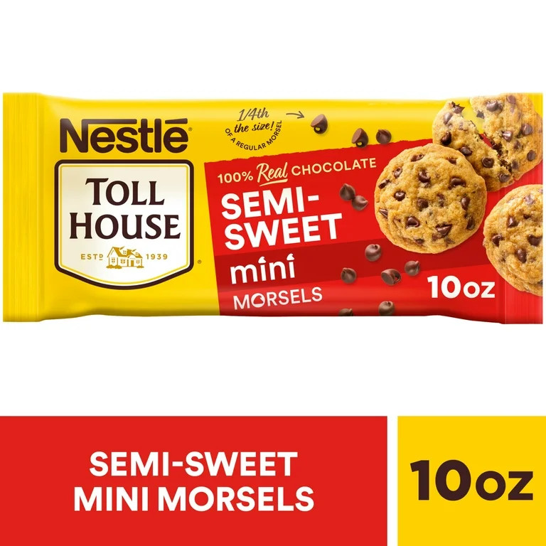 Nestle Toll House Semi Sweet Chocolate Mini Regular Baking Chips for Thanksgiving Baking, Morsels... | Walmart (US)