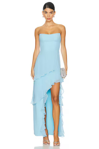 Amanda Uprichard Magnolia Dress in Baby Blue from Revolve.com | Revolve Clothing (Global)