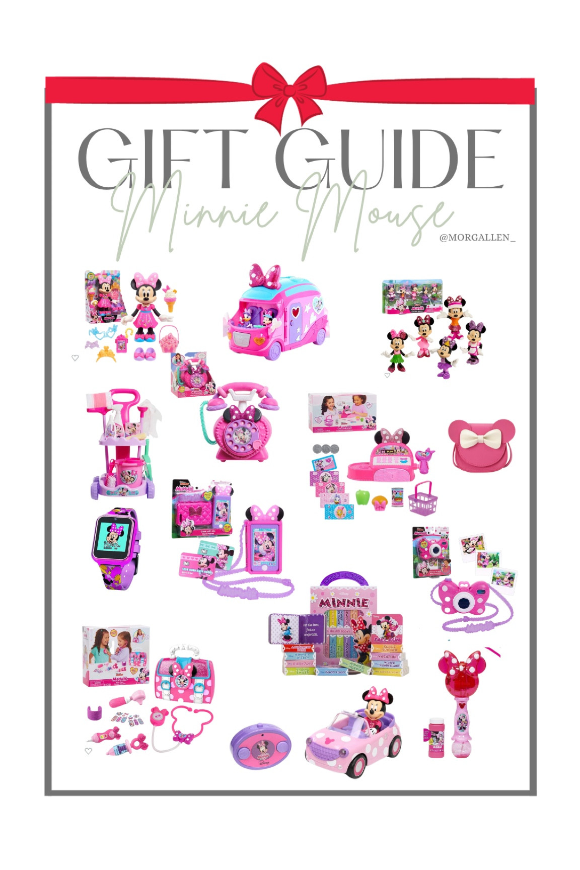 Gift guide for the lover of Minnie Mouse! Perfect gift for girls with many different options! 

#LTKCyberWeek #LTKkids #LTKGiftGuide