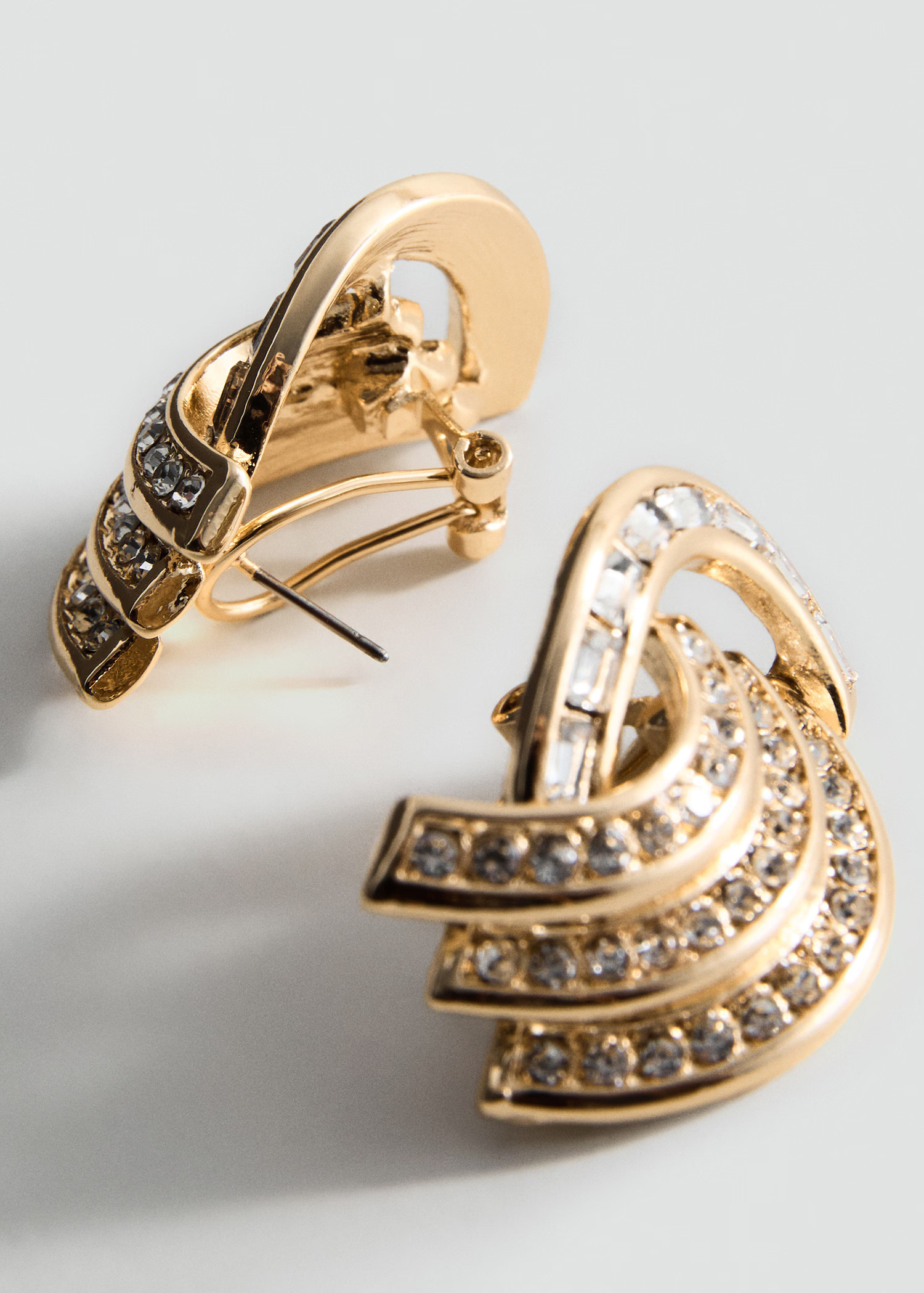 Combined crystal earrings | MANGO (UK)