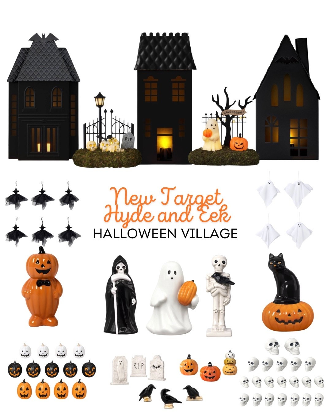 New Halloween Village finds from Target! One of my favorite things to do for Halloween is set up a village and these pieces from @Target are so cute and affordable! I just grabbed the metal houses and the cute fence displays!

#LTKHome #LTKSeasonal