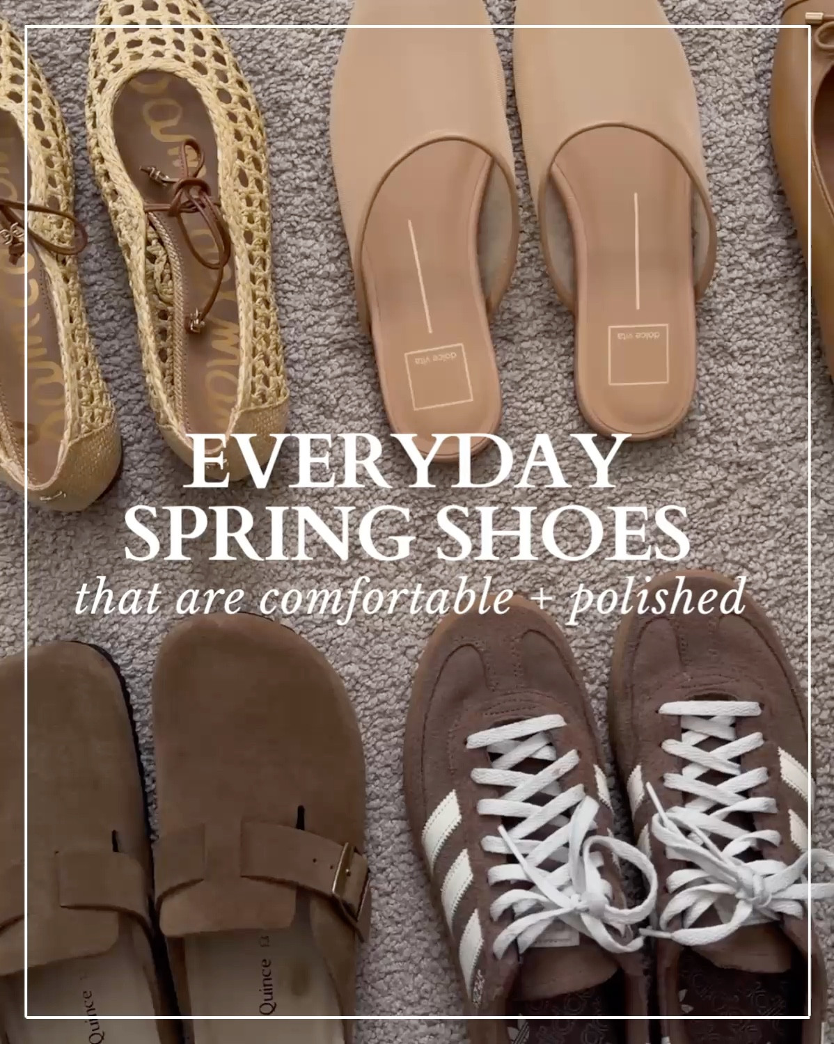 Everyday spring shoes 

Ballet flats / woven flats / sneakers 

#LTKSeasonal