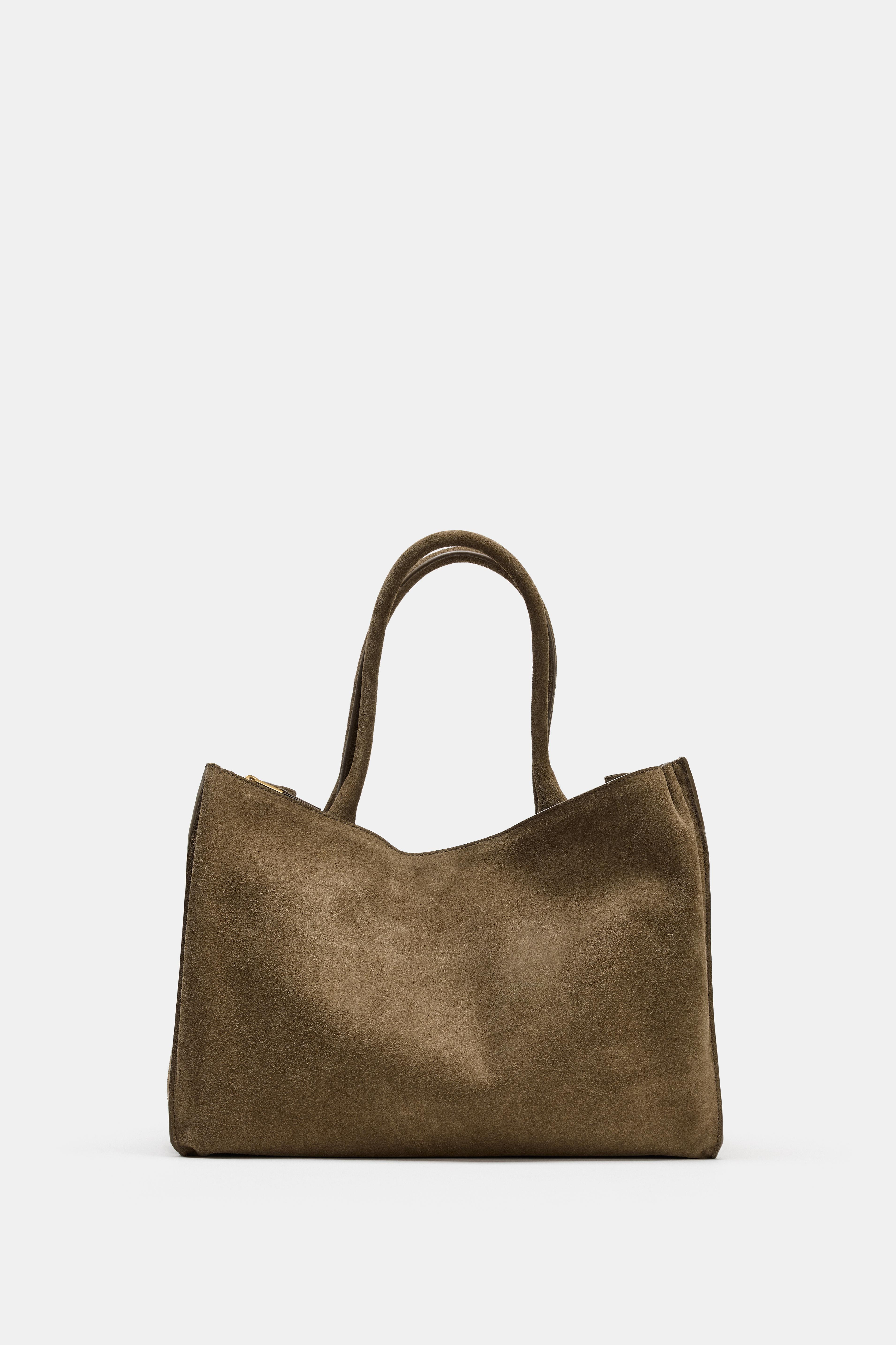 MAXI CITY LEATHER BAG | Zara US