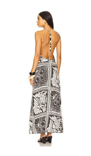 Chantelle Halter Maxi Dress in Havanna Black | Revolve Clothing (Global)