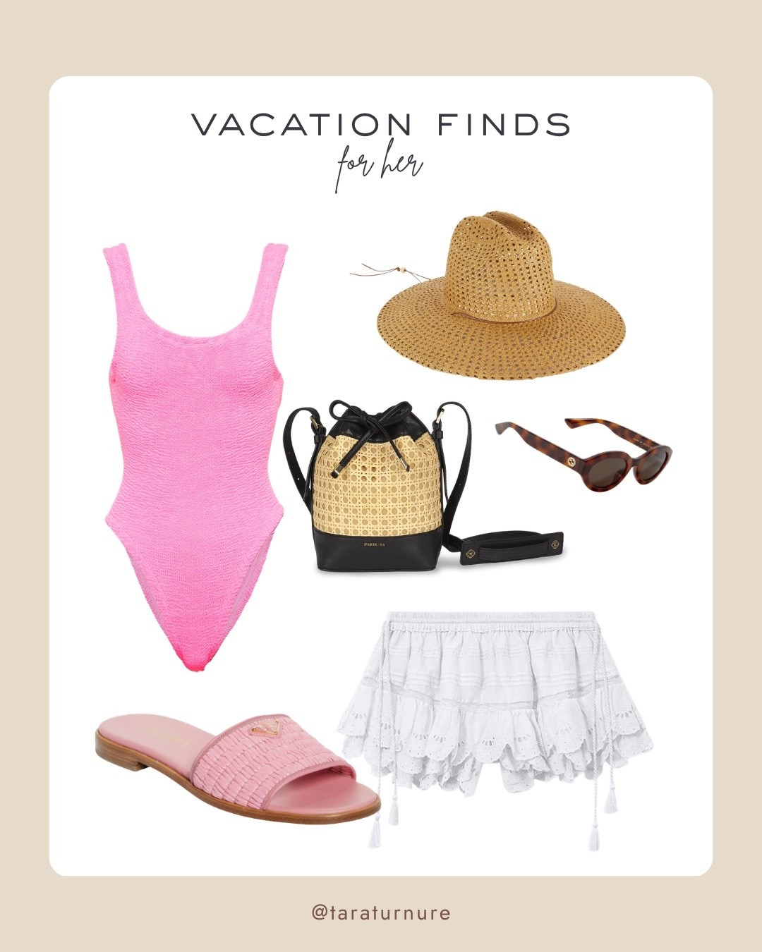 This is one of those easy vacation looks that just works — a flattering pink one-piece, breezy white skirt, and the best accessories for beach days or poolside. Everything is lightweight, effortless, and perfect for warm-weather trips.

vacation outfits for women, resort wear outfit, beach vacation outfit, pink one piece swimsuit, white mini skirt outfit, summer travel outfits, poolside outfit ideas, beach accessories women, straw bag outfit, vacation style women

#LTKSwim #LTKootd #LTKTravel