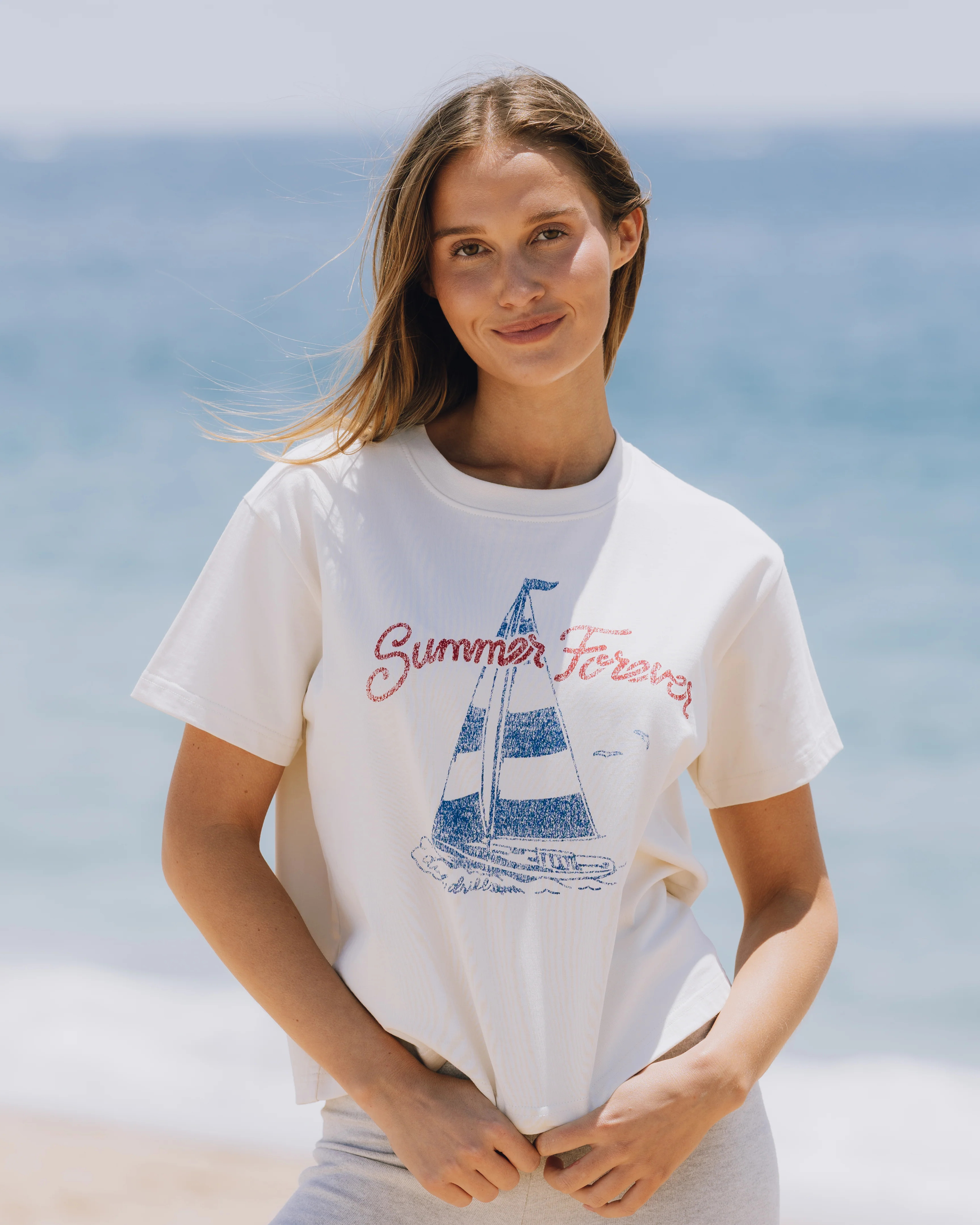 Summer Forever Boxy Tee - Cream | Daily Drills LLC