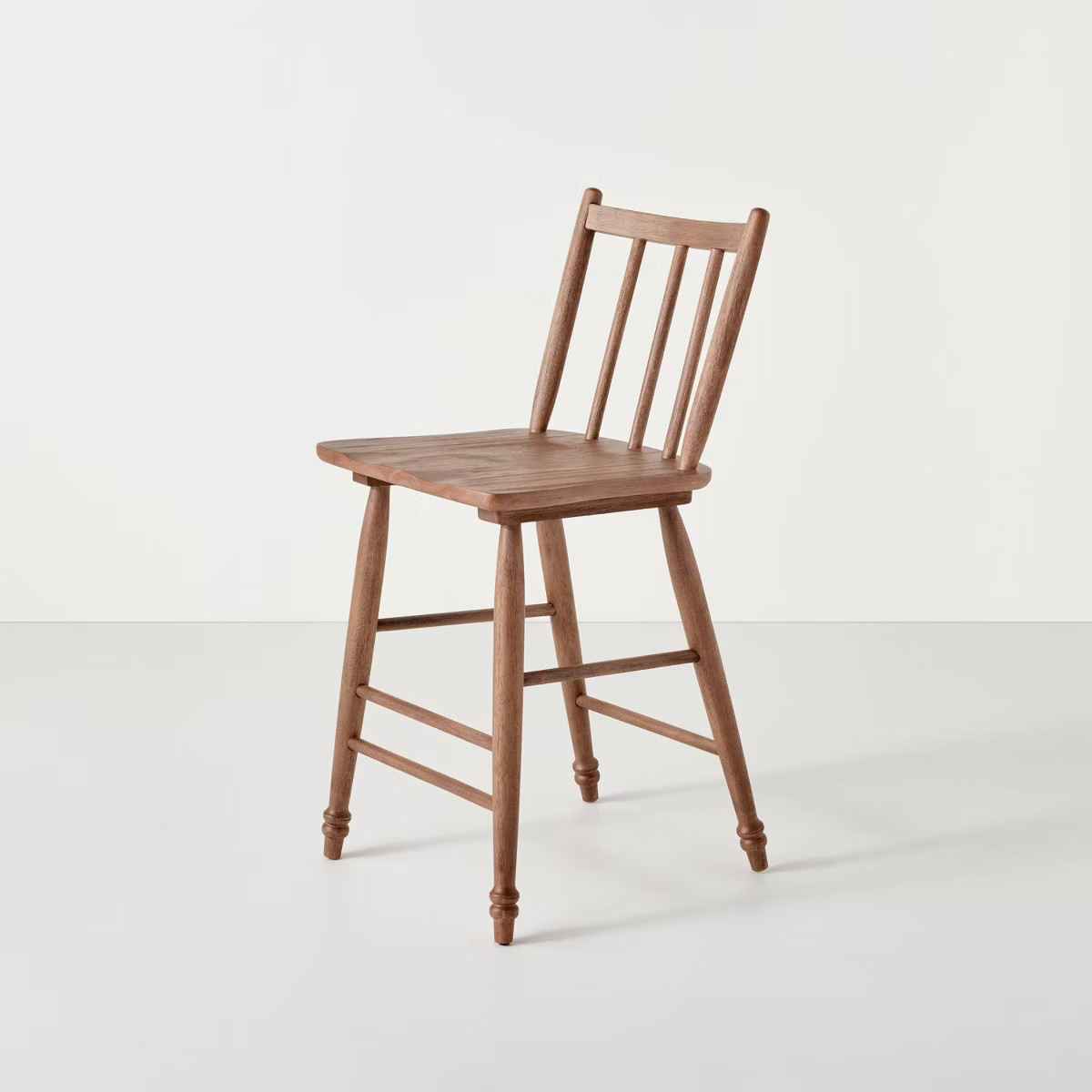 Vintage Windsor Counter Stool - Aged Oak - Hearth & Hand™ with Magnolia | Target