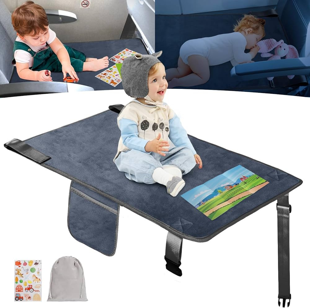 Toddler Airplane Bed, Travel Essentials for Kids, Soft Toddler Airplane Travel Essentials with St... | Amazon (US)