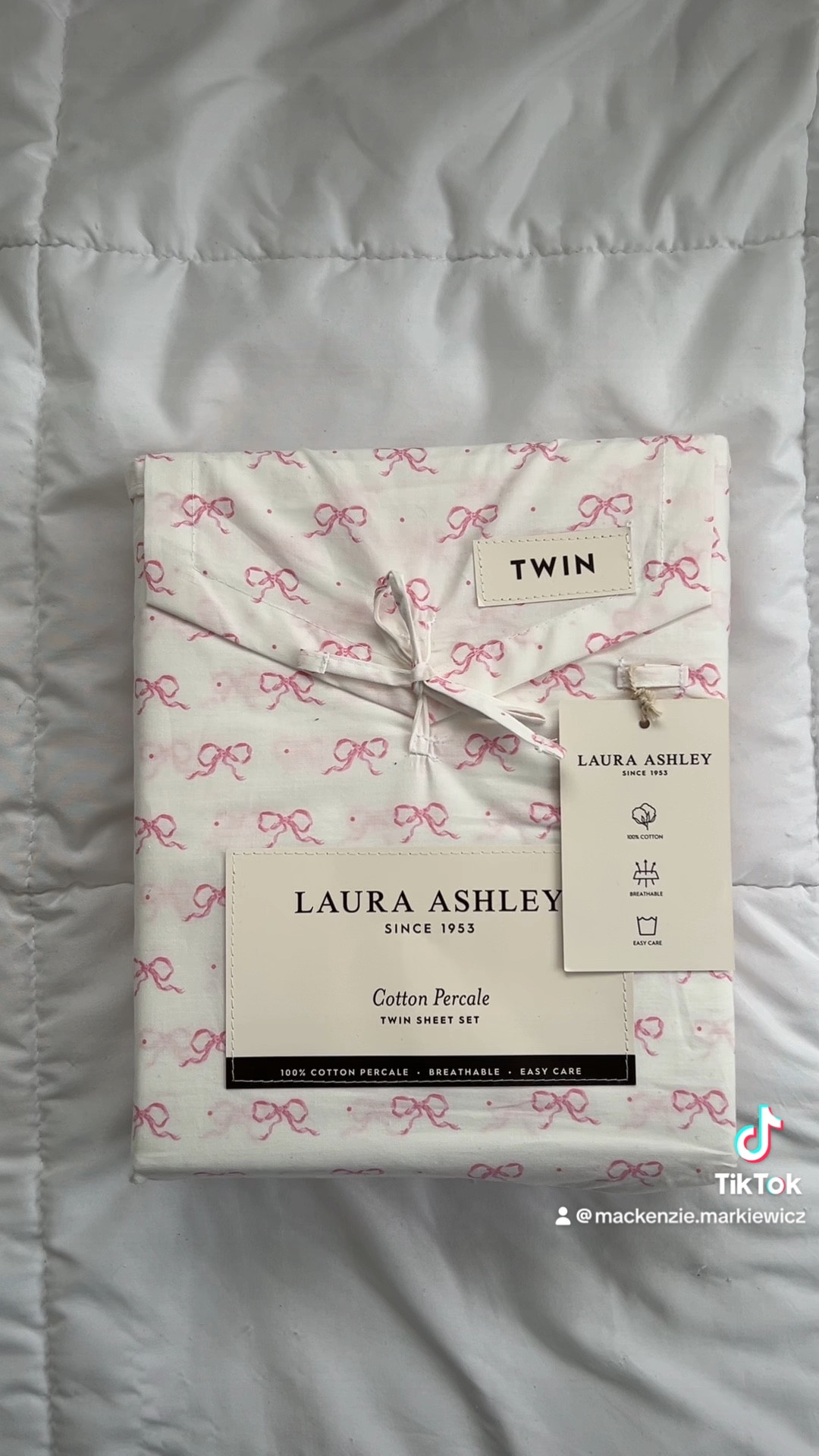 Coquette bow bed sheets from Marshall’s🎀 

#LTKVideo #LTKHome #LTKBacktoSchool