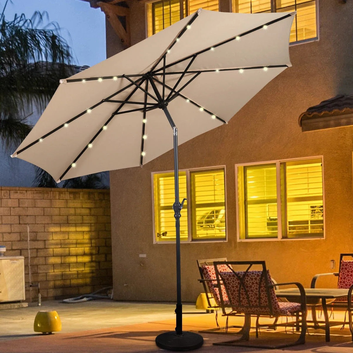 Pritchett 10' Lighted Beach Umbrella | Wayfair North America