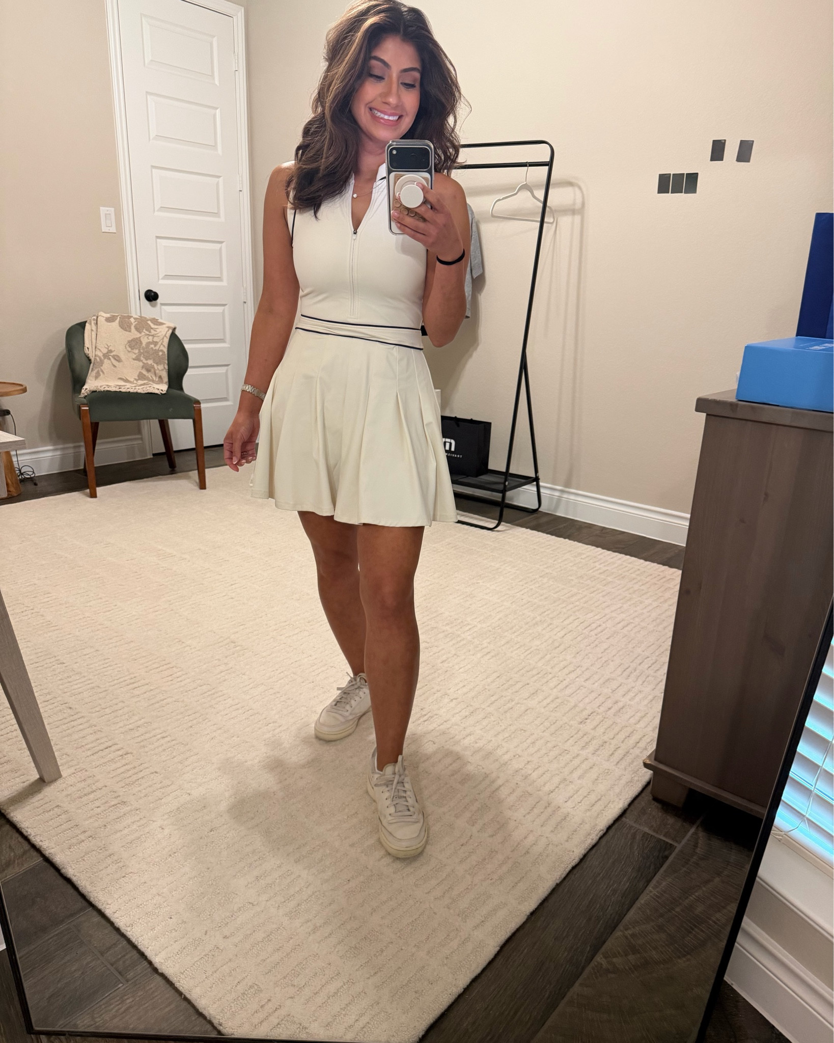Always looking for cute golf outfits. This one is by Fore Té Club Attire
Wearing a small in the Tate dress and a small in the Nicole jackett

#LTKActive