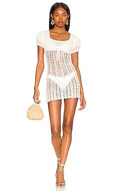 MORE TO COME Amira Mini Dress in White from Revolve.com | Revolve Clothing (Global)