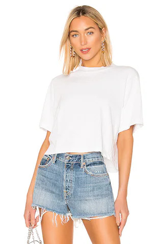 COTTON CITIZEN The Tokyo Crop Tee in White from Revolve.com | Revolve Clothing (Global)