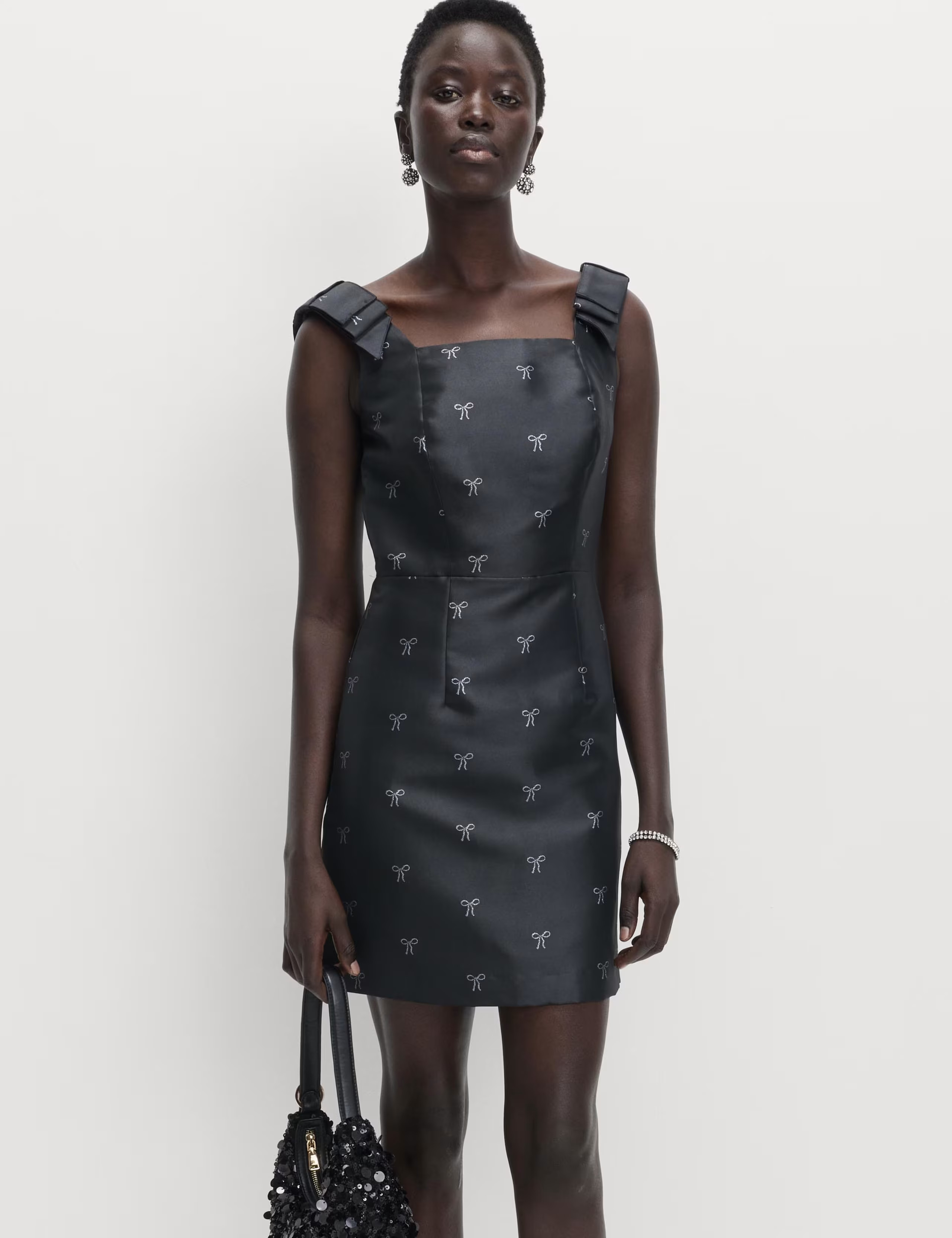 Bow Detail Mini Waisted Dress | Marks & Spencer (UK)