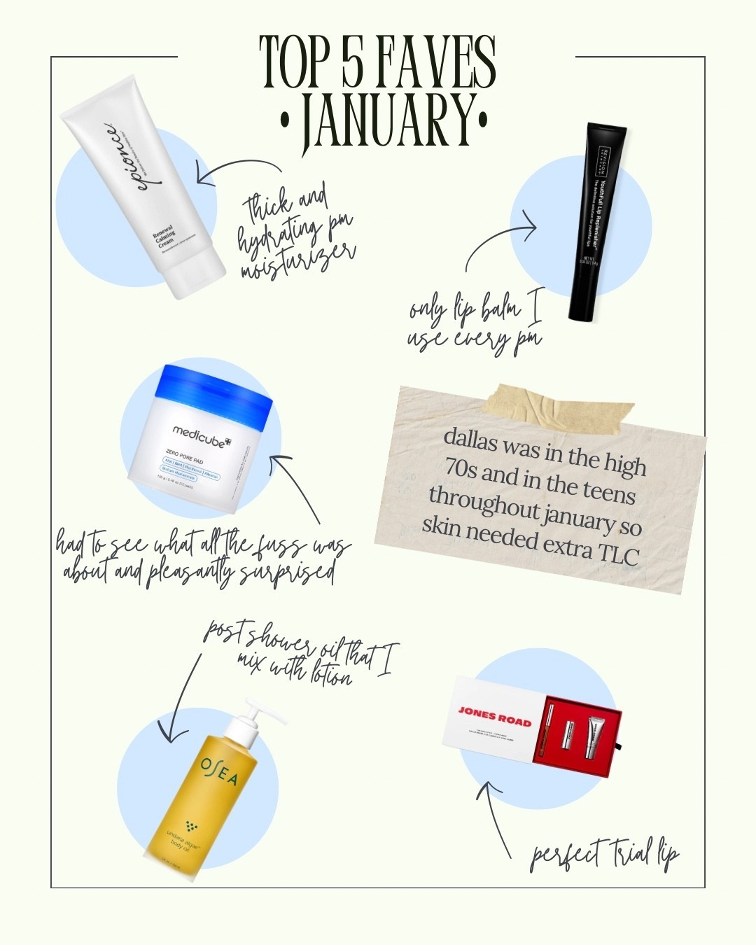 • five favorites - january edition • 

_


#LTKselfcare #LTKgrwm #LTKBeauty