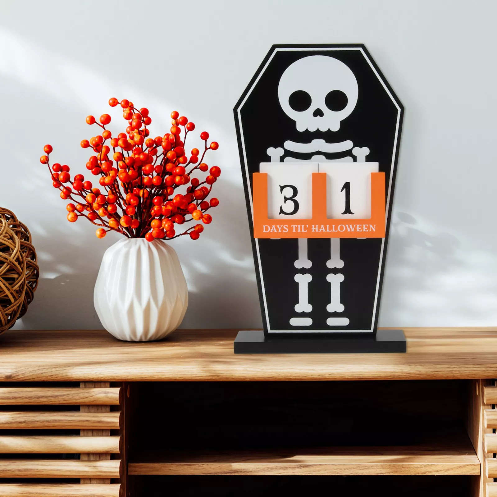 Skeleton Countdown Calendar Table Decor | Kohl's