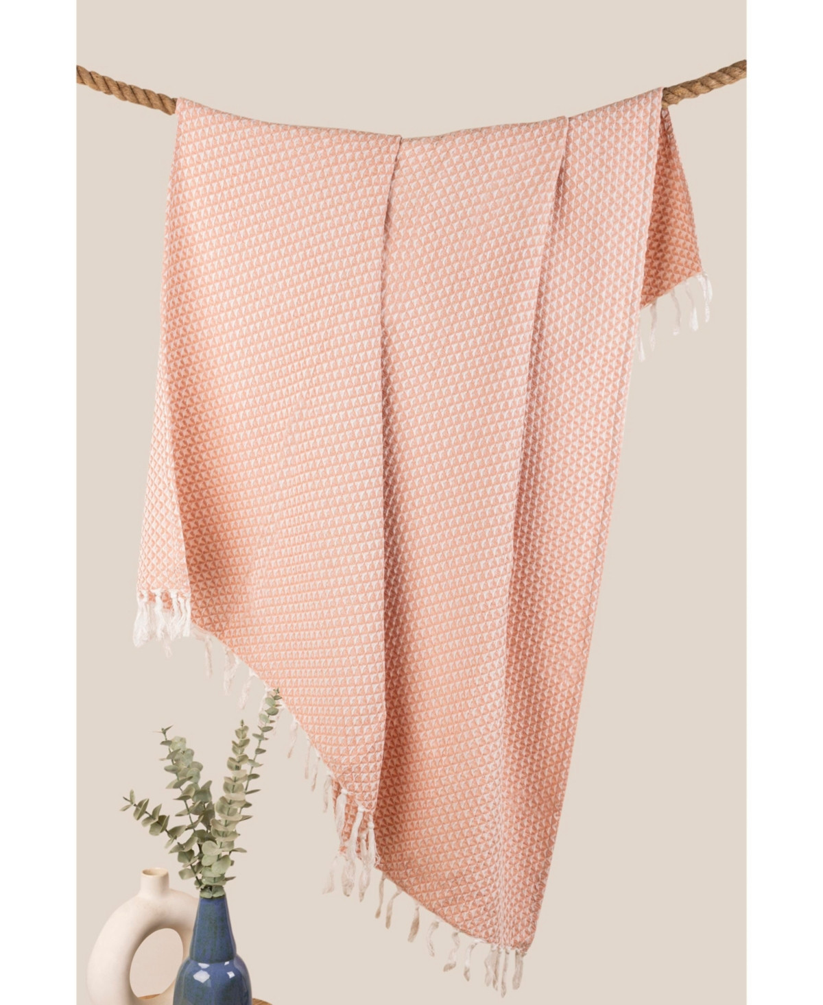 Gauri Kohli Eros Throw Blanket - Pink | Macy's