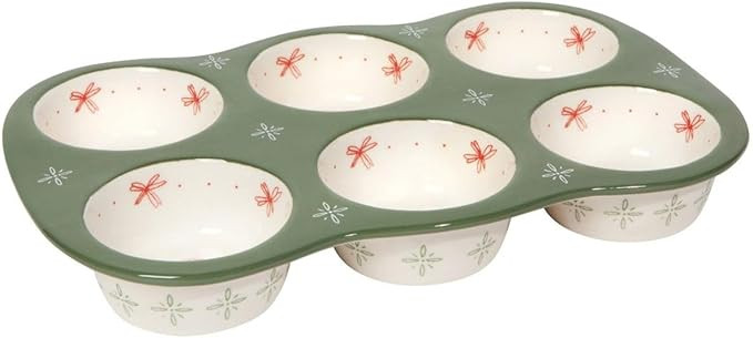 Danica Heirloom Camellia Stoneware Muffin Pan, Off-White, Baking Pan | Amazon (CA)