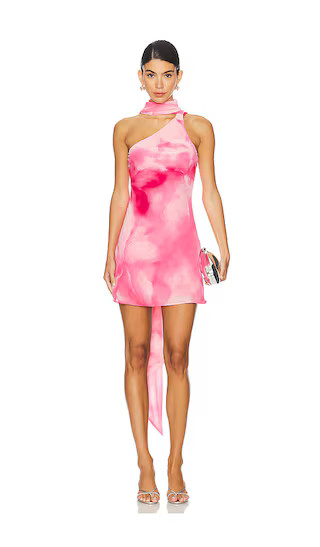 Kima Mini Dress in Blur Floral Pink | Revolve Clothing (Global)