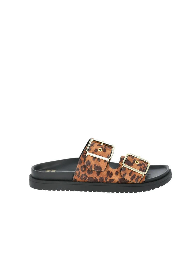 Madden NYC Women's Two Strap Footbed Sandal | Walmart (US)
