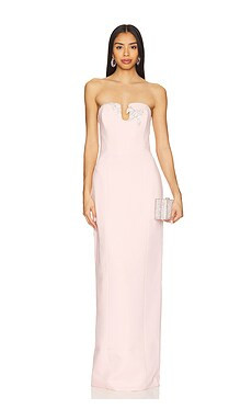 Rachel Gilbert Leura Gown in Rosewater from Revolve.com | Revolve Clothing (Global)