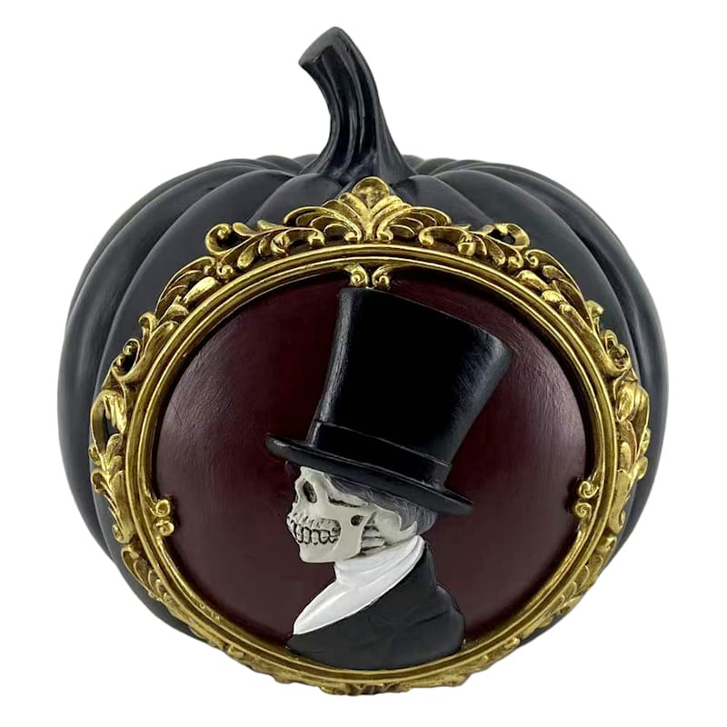 Eerie Estates Skeleton Groom Portrait Halloween Pumpkin, 7x10 | At Home