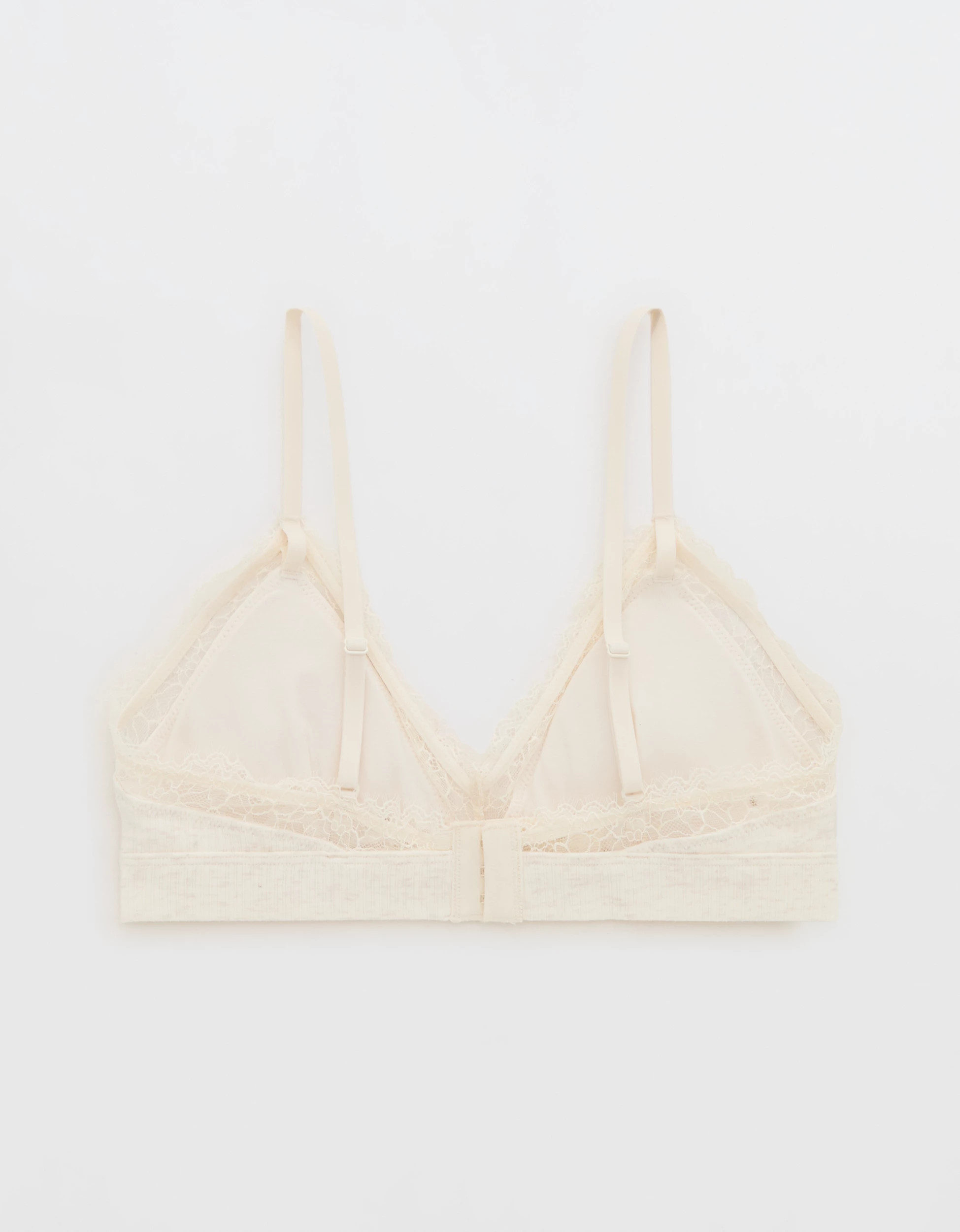 Superchill Cotton Rib Padded Triangle Bralette | Aerie