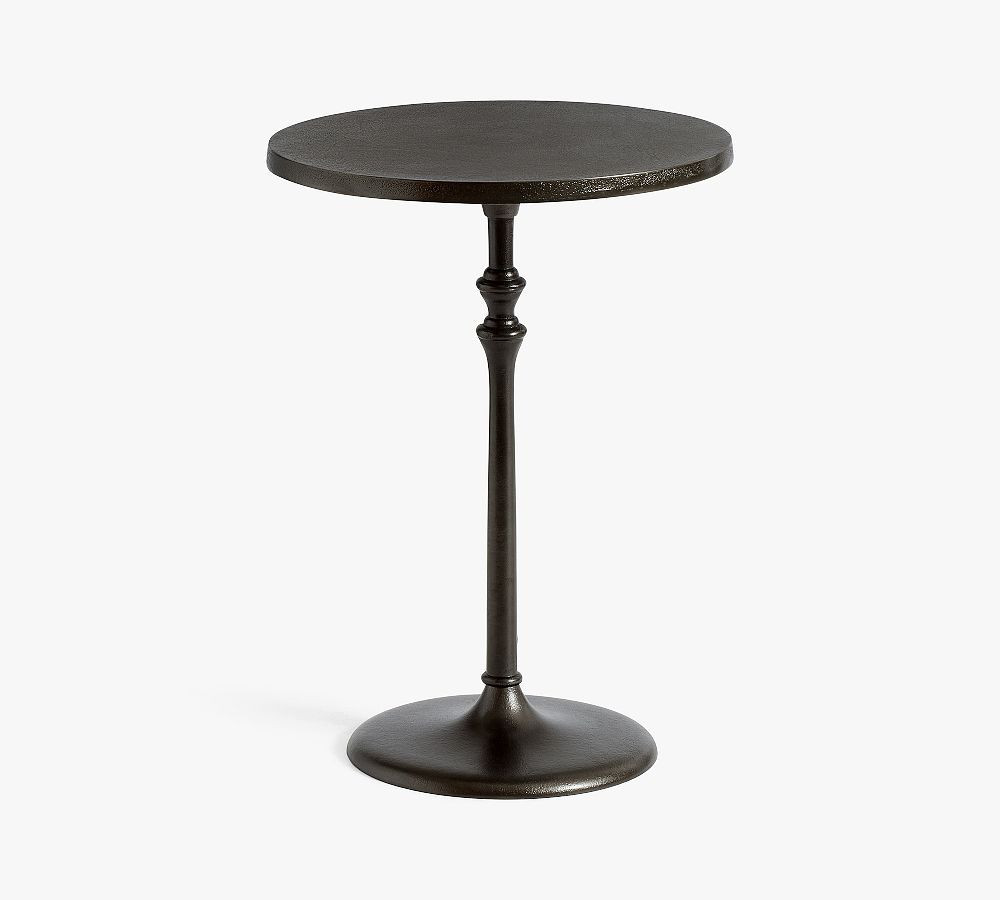 Round Metal Accent Table, Bronze, Large | Pottery Barn (US)